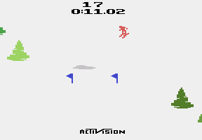 Skiing atari screenshot