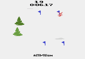 Skiing atari screenshot