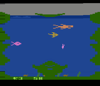 Skin Diver atari screenshot