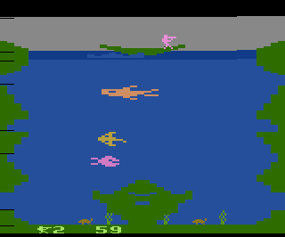 Skindiver atari screenshot
