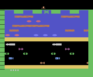Smash Hit Pak - Frogger / Stampede / Seaquest / Boxing / Skiing atari screenshot