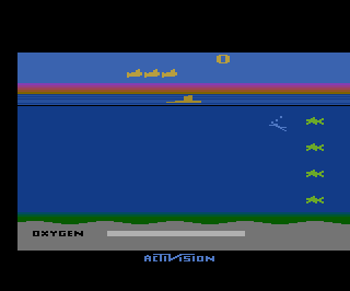 Smash Hit Pak - Frogger / Stampede / Seaquest / Boxing / Skiing atari screenshot