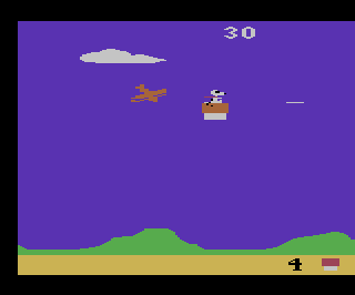 Snoopy and the Red Baron atari screenshot