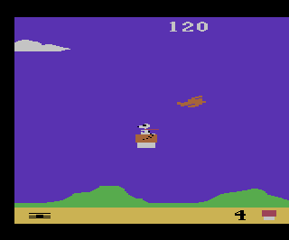 Snoopy and the Red Baron atari screenshot