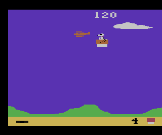 Snoopy and the Red Baron atari screenshot