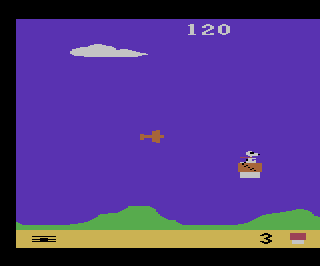 Snoopy and the Red Baron atari screenshot
