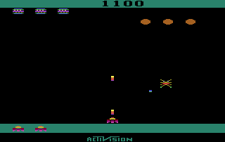 Spider Fighter atari screenshot