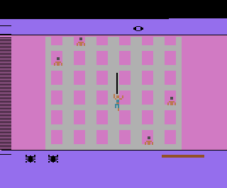 Spiderman atari screenshot