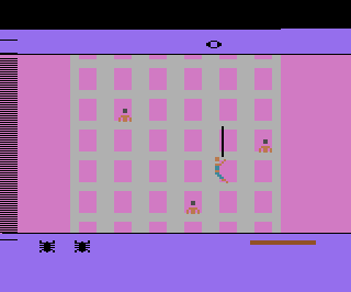 Spiderman atari screenshot