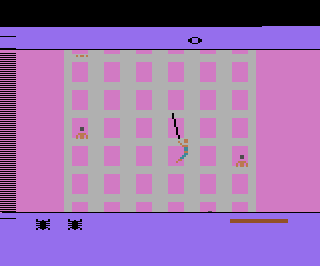 Spiderman atari screenshot