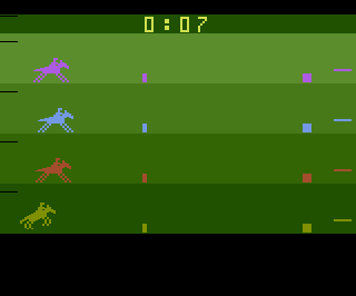 Steeplechase atari screenshot