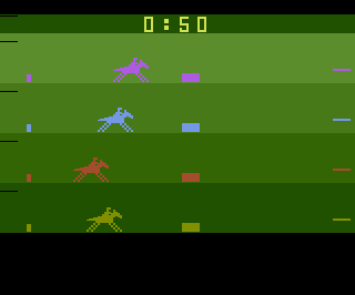 Steeplechase atari screenshot