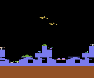 Strahlen der Teufelsvögel atari screenshot