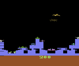 Strahlen der Teufelsvögel atari screenshot