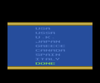 Summer Games atari screenshot