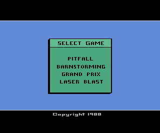 Super Action Pak - Pitfall! / Grand Prix / Laser Blast / Barnstorming — screenshot 1