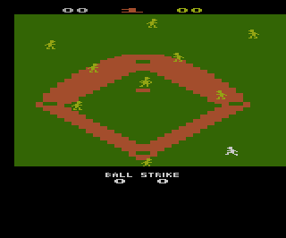 Super Baseball atari screenshot