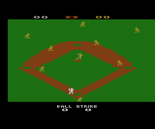 Super Baseball atari screenshot