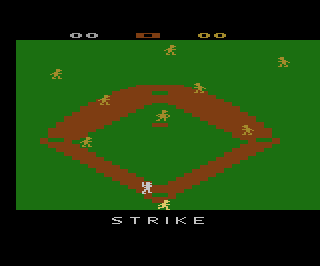 Super Baseball atari screenshot