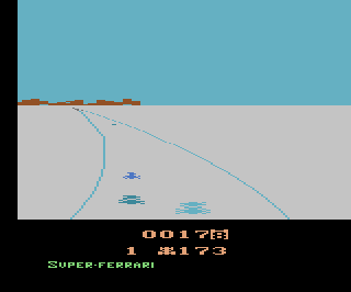 Super Ferrari atari screenshot