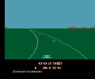 Super-Ferrari atari screenshot