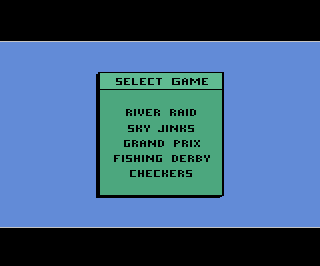 Super Hit Pak - River Raid / Grand Prix / Fishing Derby / Sky Jinks / Checkers — screenshot 1