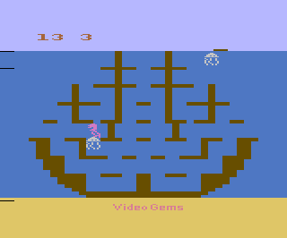 Surfer's Paradise But Danger Below! atari screenshot