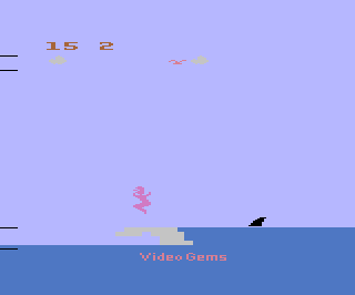 Surfer's Paradise But Danger Below! atari screenshot