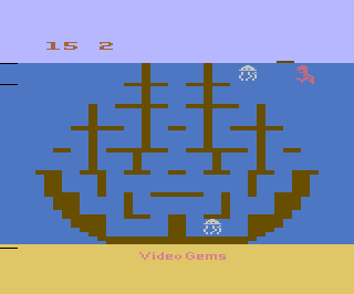 Surfer's Paradise But Danger Below! atari screenshot