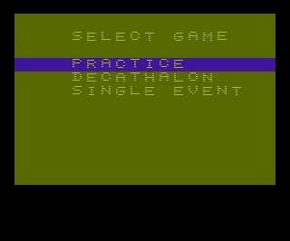 Sweat! - The Decathlon Game atari screenshot