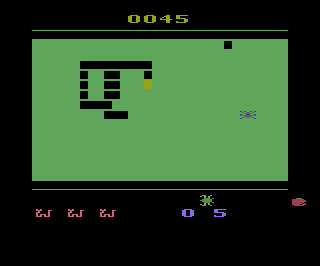 Tapeworm atari screenshot