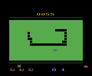 Tapeworm atari screenshot