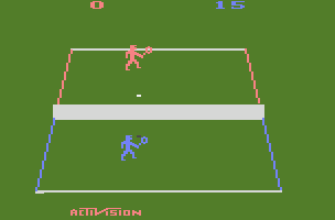 Tennis atari screenshot