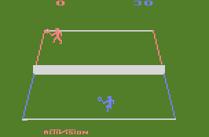 Tennis atari screenshot