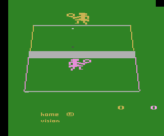 Tennis atari screenshot