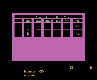 Tennis atari screenshot