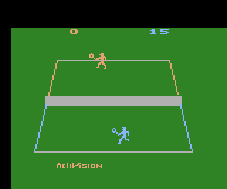 Tennis atari screenshot