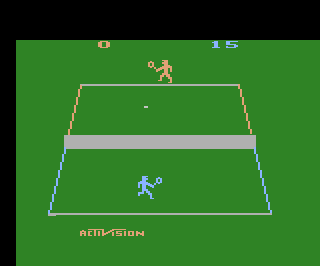 Tennis atari screenshot