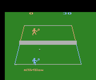 Tennis atari screenshot
