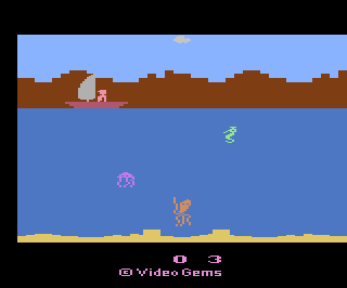 Treasure Below atari screenshot
