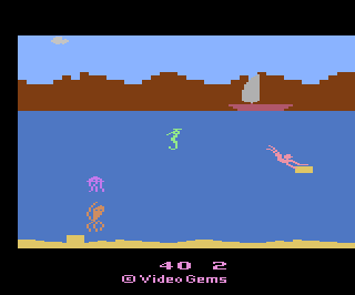 Treasure Below atari screenshot