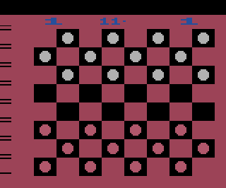 Video Checkers atari screenshot