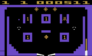 Video Pinball atari screenshot