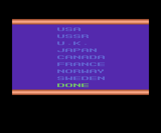 Winter Games atari screenshot