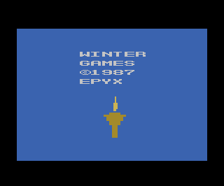 Winter Games atari screenshot