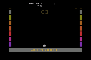 Worm War I atari screenshot