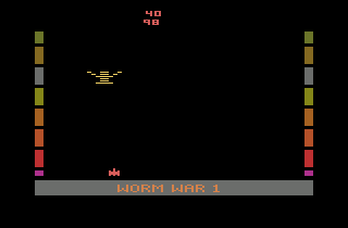 Worm War I atari screenshot