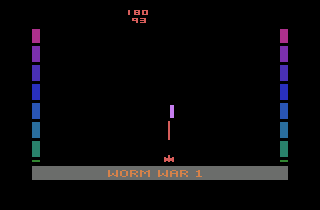 Worm War I atari screenshot