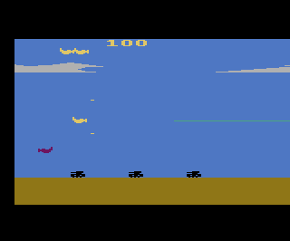 Wüstenschlacht atari screenshot