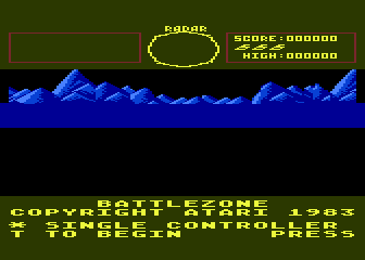 Battlezone atari screenshot